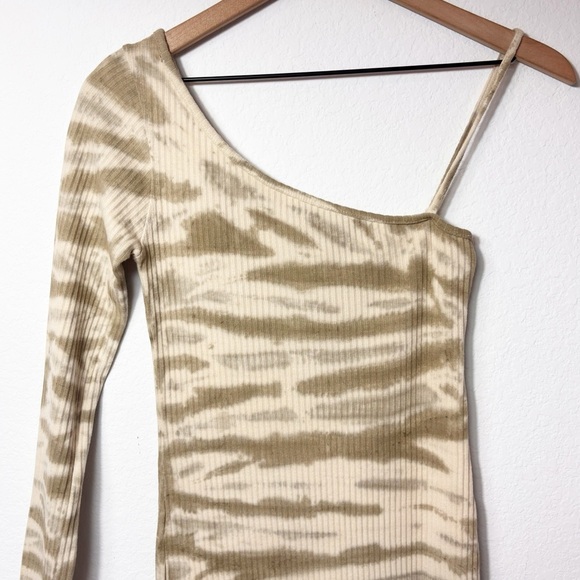 PRETTY LITTLE THING TIE DYE LONG SLEEVE MINI STONE DRESS SIZE US 6 BRAND NEW - Picture 3 of 8